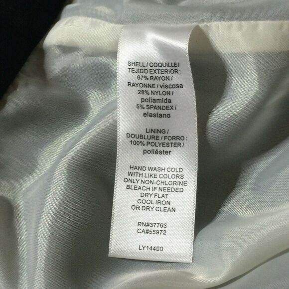 Laundry by Shelli Segal size 10 black skirt NEW!! Fully Lined - Picture 5 of 5